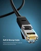 Сетевой кабель Ugreen NW102 Cat 6 U/UTP Lan Flat Cable 15 м Black (UGR-50180) - изображение 3
