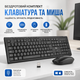 Бездротовий комплект клавіатура та миша Rii RK211 Black: Повнорозмірна, безшумна, 2.4ГГц, для ПК, Mac та Smart TV - зображення 2