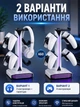 Подставка для наушников зарядная станция для геймпадов геймера держатель контроллеров PS5 DualSense Xbox RGB с LED подсветкой Type-C USB портами настольная до 4 джойстиков игровая стойка органайзер игрового сетапа зарядка аксессуаров геймерского стола - изображение 5