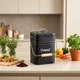 Kompostownik kuchenny Vilde z filtrem węglowym metalowy 3.5 l Czarny (5900670112605) - obraz 7