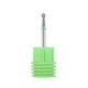 Фреза твердосплавная Nail Drill для педикюра (Шарик), R2-35 (зеленая насечка) - зображення 2
