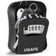 Внешний мини сейф с пластиковым корпусом USafe KS03p для ключей с кодовым замком, Черный - изображение 2