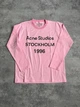 Лонгслив Acne Studios 88845 розового цвета, размер L - изображение 2