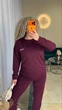 Жіночий спортивний костюм (светр + штани) Uaclothes 54-56 Бордовий (like38940-193761359) - зображення 2