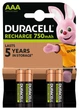 Акумулятори Duracell Rechargeable AAА 750 mAh, 4 шт. (6832571) - изображение 7