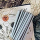 Сірі воскові свічки 20 см (50шт) - изображение 3