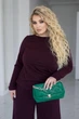 Женский базовый костюм с широкими штанами "Profit", марсала 54-56 - изображение 4