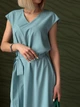 Женское летнее платье миди "Yara", оливковый 42-44 - изображение 4