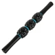 Массажер-палка роликовый антицеллюлитный 3 массажера Magnetic Massage Stick LiveUp LP8264 (PVC, длина 41,5 см, вес 650г, 3 массажных элемента, черный) - изображение 1