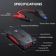 Бустер/пусковое устройство для авто IP67 FLYLINKTECH Jump Starter Power Bank 800 A 13200 мАч - изображение 2