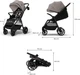 Прогулочная коляска Kinderkraft Grande 2 Beige (KSGRAN02BEG0000) - изображение 5