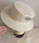 Белая шляпа Helen Line канотье с цепочкой из натуральной соломки сизаль 55-56 см - изображение 2