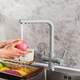 Смеситель для кухни Frap на две воды Серый F4352-22 - изображение 1