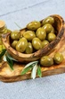 Оливки зеленые с травами Орегано Greek Product с косточкой 500г - изображение 1