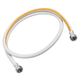 Шланг для газа 1/2"ГГ 400 см ZERIX ZHG-01-FF1/2"-400 ПВХ белый с желтой полосой (ZX6164) - изображение 2