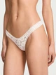 Кружевной комплект белья Victoria's Secret бюст Push-Up и трусики тонг 1160539922 (Молочный 36B/M) - изображение 4