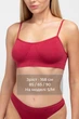 Безшовний топ на тонких бретелях Giulia CAMI TOP L/XL Bordo-winterberry, повсякденний з мікрофібри, для спорту, жіночі топи - зображення 5