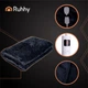 Електроковдра двоспальна RUHHY 180x130 см — Електричне покривало, 6 режимів, 85 Вт, чорна, прання в машині - зображення 1