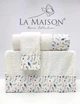Подарочный набор полотенец La Maison, 3 шт. с ароматом Fira Ekru - изображение 1