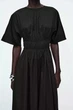 Сукня жіноча COS gathered open-back midi dress 1283718001 Eur 34 Чорний - изображение 2