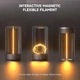 LED светильник аккумуляторный магнитный USB с регулировкой яркости, портативная настольная лампа для дома, офиса и кемпинга - изображение 4