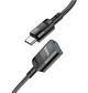 USB Удлинитель Hoco U107 Type-C male to USB female USB3.0 Черный - изображение 1