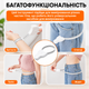 Автоматическая измерительная рулетка сантиметровая для измерения объёмов талии груди и тела с фиксатором 1,5 м белая - изображение 3