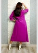 Сукня А-силуету з мікровельвету фуксія New Collection 23-851 - фуксія - L-XXL - зображення 2
