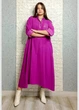 Сукня А-силуету з мікровельвету фуксія New Collection 23-851 - фуксія - L-XXL - зображення 5