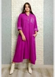 Сукня А-силуету з мікровельвету фуксія New Collection 23-851 - фуксія - L-XXL - зображення 7