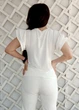 Футболка з рукавами біла New Collection Італія ML 14-701 - зображення 4