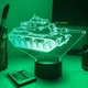Светильник ночник декоративный ручной работы с пультом «Боевой танк M60 Patton. Военная тематика» 3D лампа с Led-подсветкой (7 цветов 4 режима) (3DT023) - изображение 6