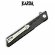 Ніж складний Karda J024 Black Handle Drop-Point - изображение 4