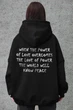 Жіноче Оверсайз Худі Толстовка На Флісі З Капюшоном Та Принтом Without OneSize Power Peace Black - изображение 1
