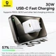 Мережевий зарядний пристрій Baseus Palm Fast Charger USB-C 30W + Cable USB-C to USB-C 60W 1m Moon White (P10111605213-01) [172514] - зображення 10