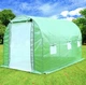Теплиця садова 6 м² 3×2×2 м 6 вікон армована плівка 140 г/м² UV-4 оцинкований каркас 19 мм Зелена (P0021) - изображение 7