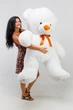 Большой плюшевый мишка Teddy Boom Томми 2 метра белый - изображение 2