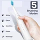 Звукова електрощітка зубна Seago SG-958 тримач+10 насадок у комплекті (White) - изображение 2