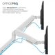 Настольное крепление для двух мониторов OfficePro MA442W с пружиной 17-35" 2~12 кг White - изображение 13