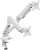 Настольное крепление для двух мониторов OfficePro MA452W с пружиной 17-35" 2~12 кг White - изображение 5