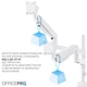 Настольное крепление для двух мониторов OfficePro MAH752W 24-57" 2~27 кг White - изображение 9