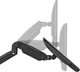 Настенное крепление для двух мониторов OfficePro MA312B с пружиной 17-32" 2-9 кг Black (MA312B) - изображение 6