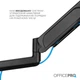 Настольное крепление для двух мониторов OfficePro MA722B 17-32" 1-9 кг Black - изображение 5