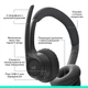 Bluetooth-гарнітура Logitech Zone 300 Wireless Black (981-001407) - зображення 6