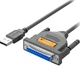 Кабель для принтера USB 2.0 to DB25 2.0m US167 black Ugreen (20224) - зображення 1