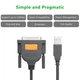 Кабель для принтера USB 2.0 to DB25 2.0m US167 black Ugreen (20224) - зображення 5