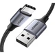 Дата кабель USB 2.0 AM to USB-C 1.5m US288 Aluminum Braid (Black) Ugreen (60127) - зображення 1