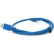 Дата кабель USB 3.0 AM/AM 0.6m Blue Voltronic (YT-3.0AM+AM-0.6) - зображення 1