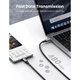 Дата кабель USB-C to USB-C 3.0m 5A 100W US316 Black Ugreen (90120) - зображення 3