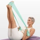 Лента для пилатеса EasyFit 0.35 мм мятная, эластичная латексная лента для фитнеса, йоги и растяжки 200×15 см (EF-1659-GN) - изображение 6
